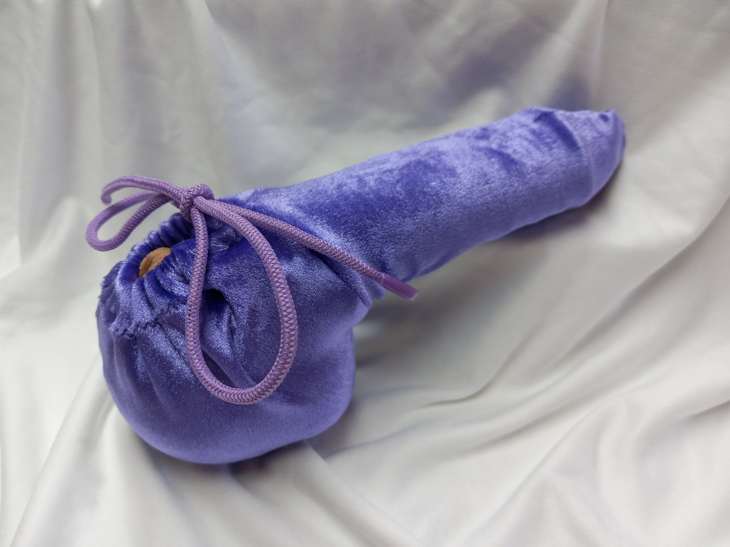 Penissocke Lümmeltüte Juwelensäckchen lila Samt Sleeve elastische Lycra - SEXSENSE