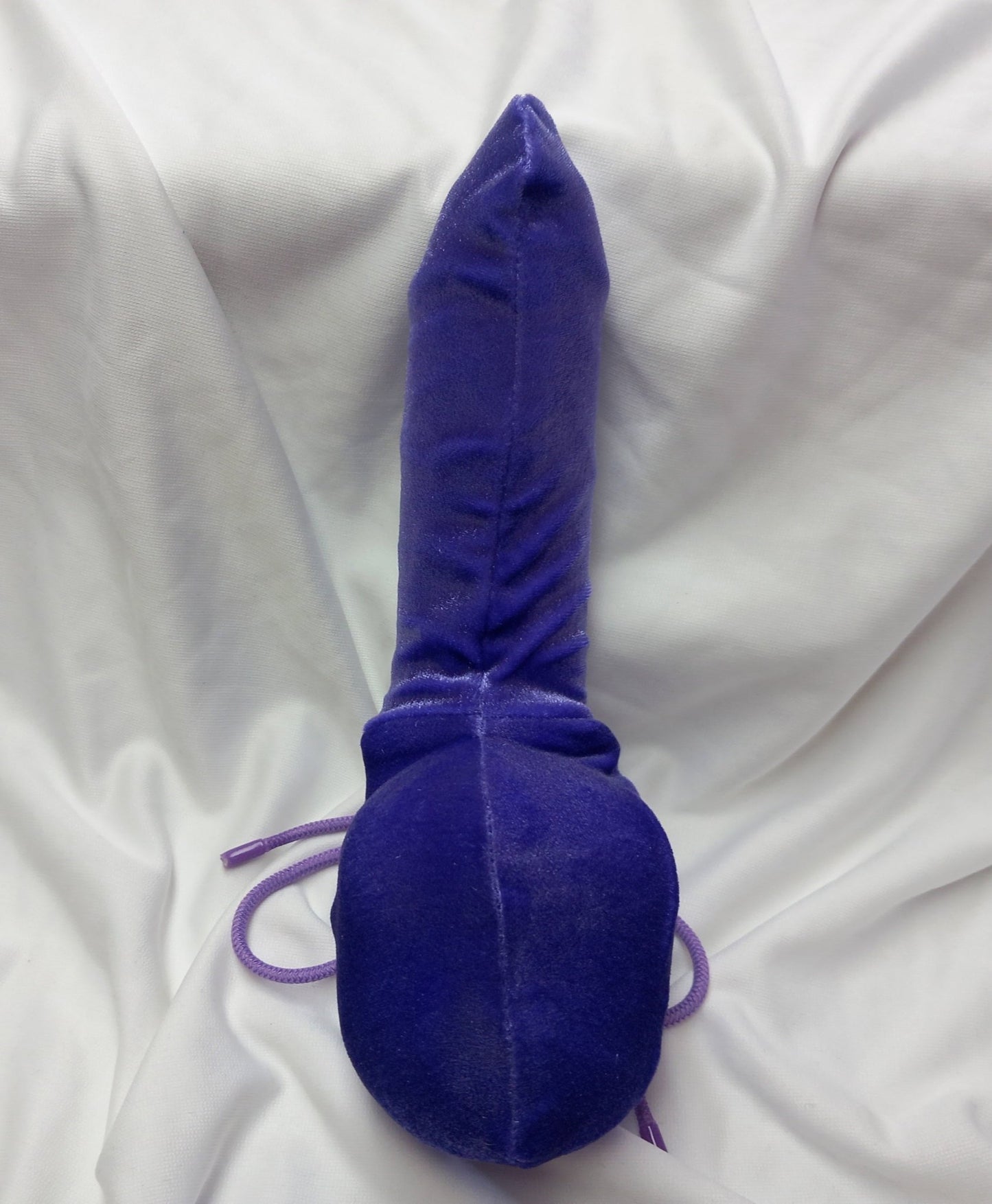 Penissocke Lümmeltüte Juwelensäckchen lila Samt Sleeve elastische Lycra - SEXSENSE