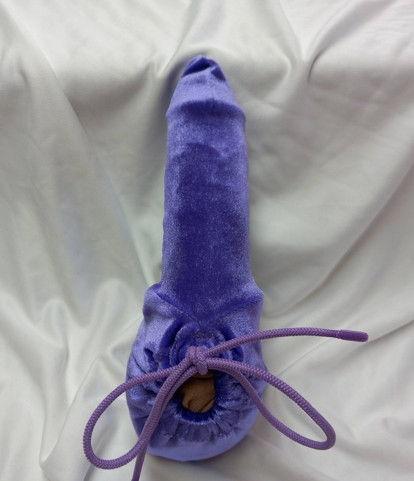 Penissocke Lümmeltüte Juwelensäckchen lila Samt Sleeve elastische Lycra - SEXSENSE