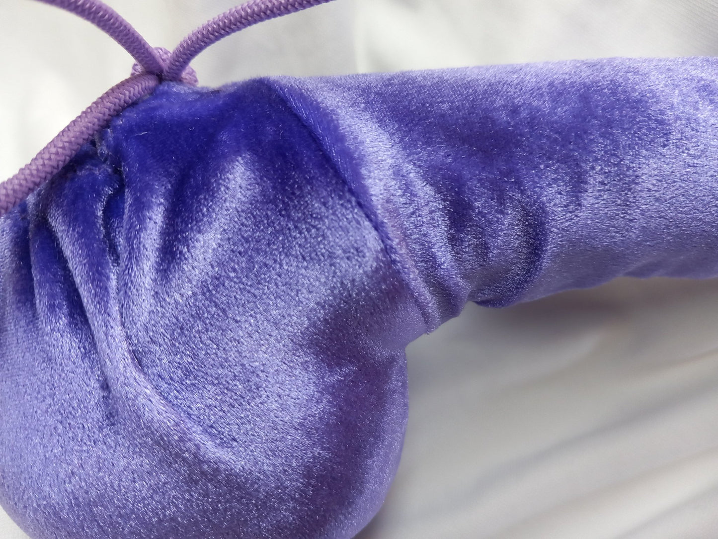 Penissocke Lümmeltüte Juwelensäckchen lila Samt Sleeve elastische Lycra - SEXSENSE