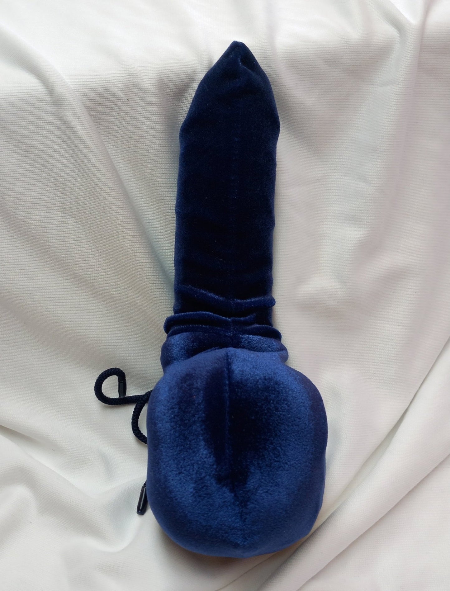 Penissocke Lümmeltüte Juwelensäckchen dunkelblauer Samt Eierwärmer Willypyjama - SEXSENSE