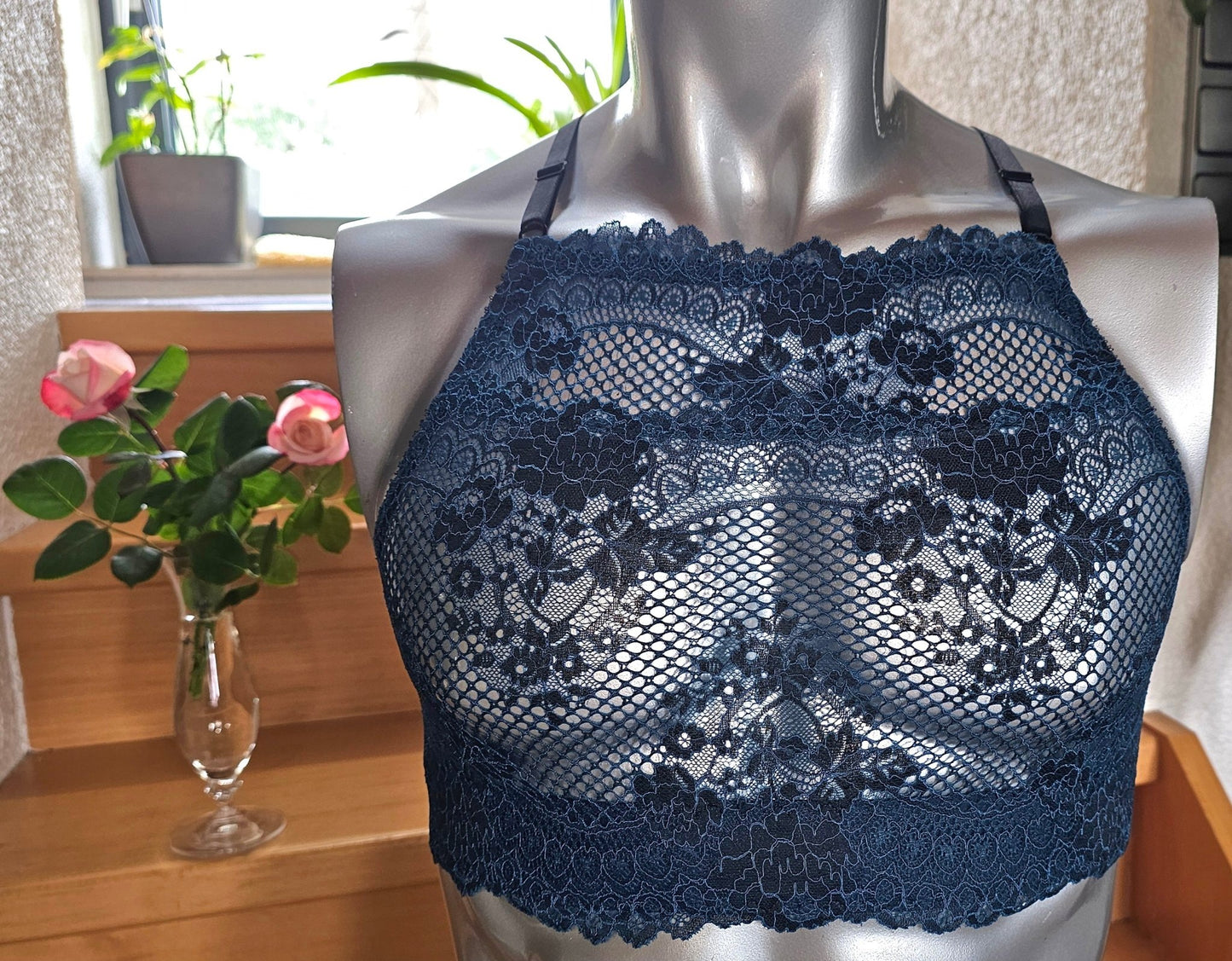 Herren Muscle - Shirt Bustier sportliche Unterwäsche elastische patrol farbene transparente Spitze - SEXSENSE