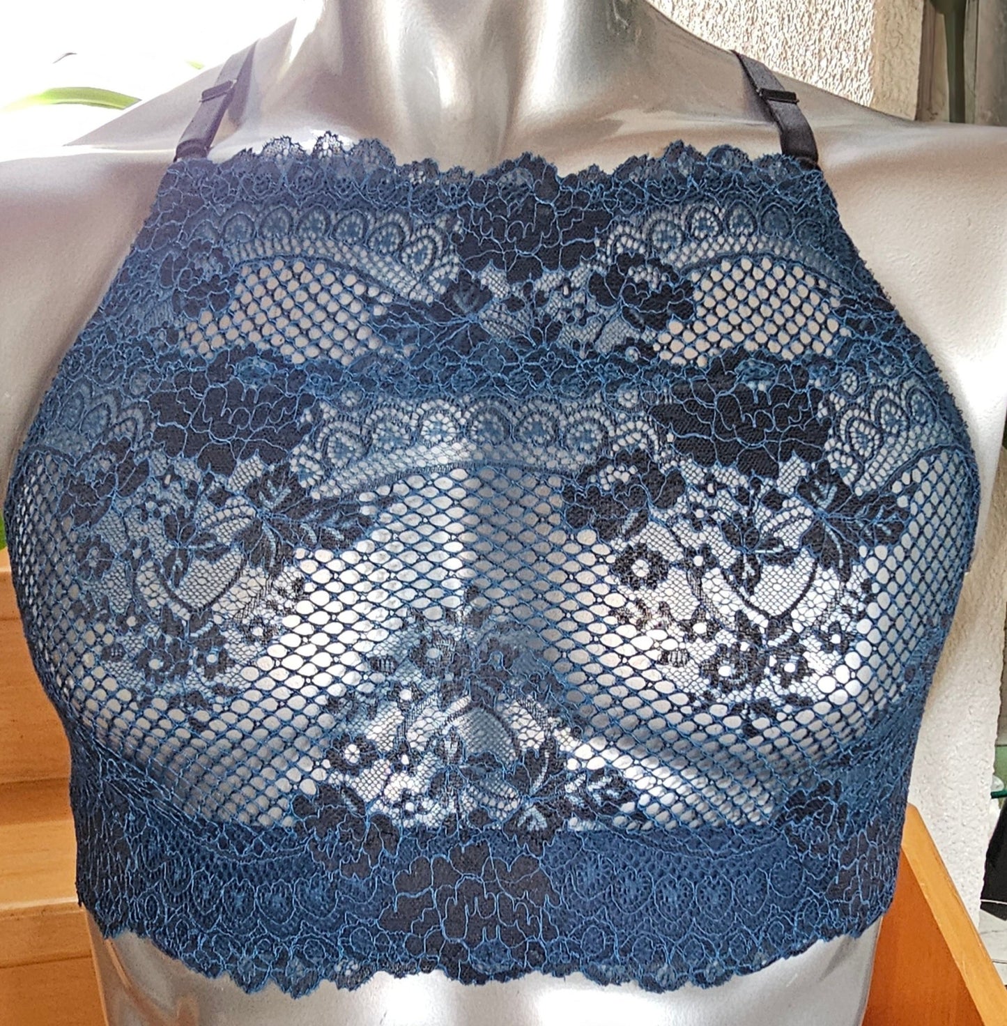 Herren Muscle - Shirt Bustier sportliche Unterwäsche elastische patrol farbene transparente Spitze - SEXSENSE