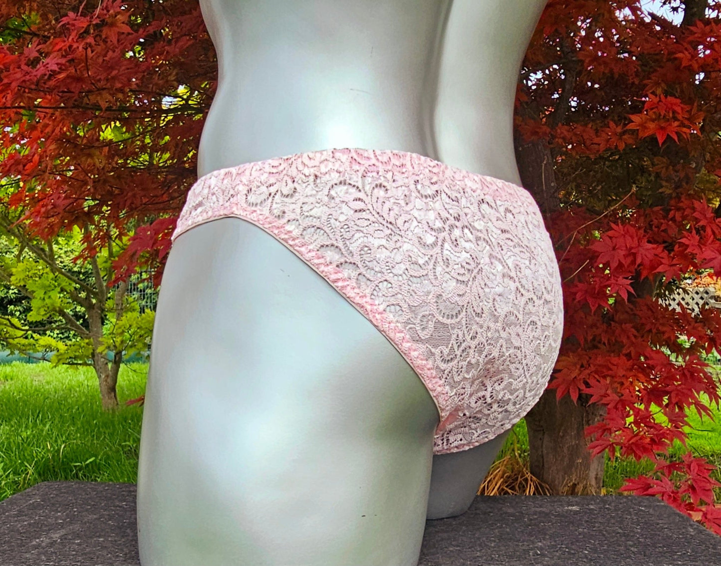 Herren Spitzen Slip Hipster Panty rosa feminin Crossdress - Secret - SEXSENSE