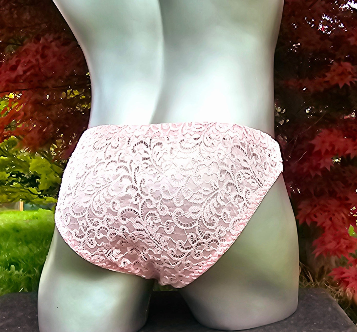 Herren Spitzen Slip Hipster Panty rosa feminin Crossdress - Secret - SEXSENSE