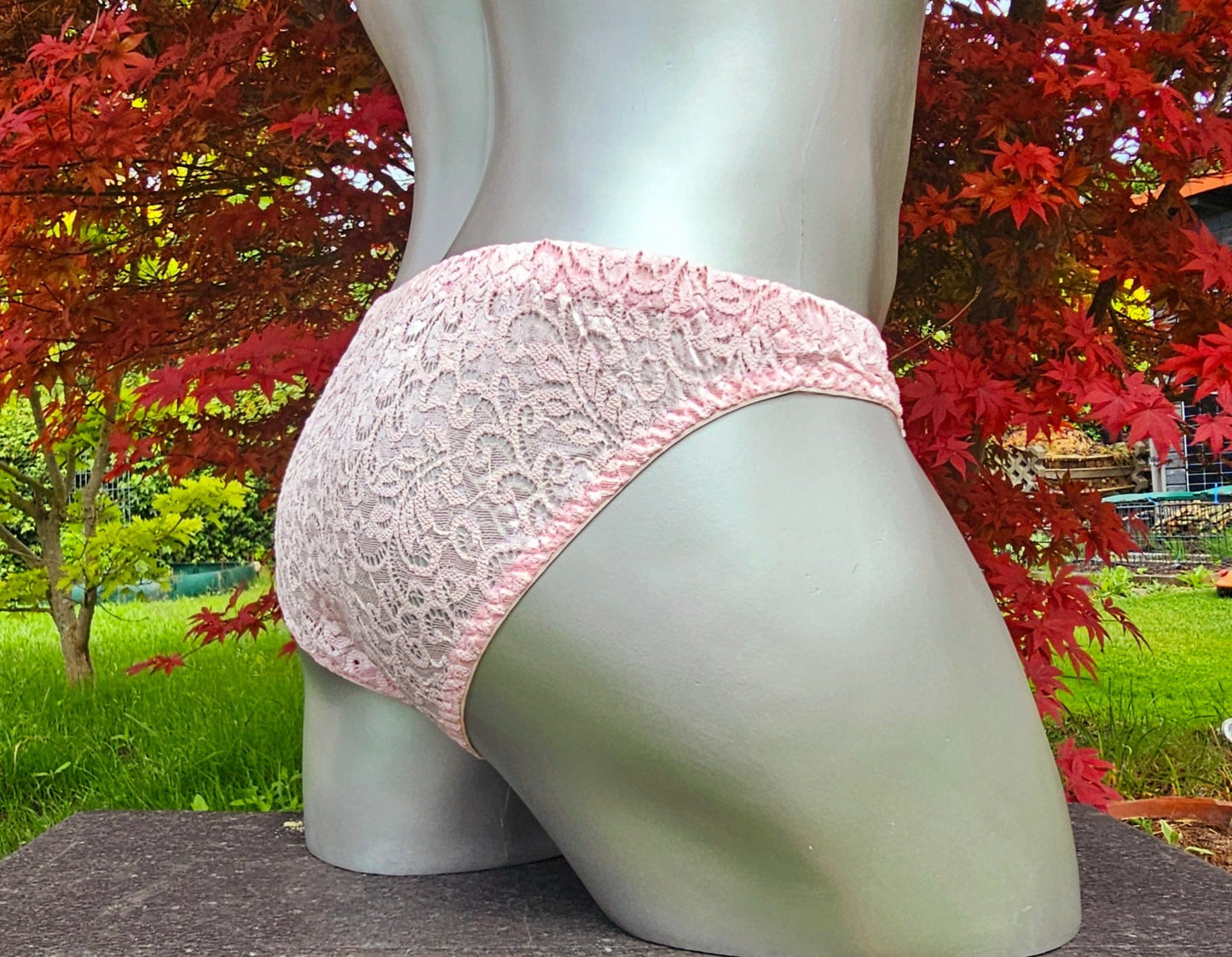 Herren Spitzen Slip Hipster Panty rosa feminin Crossdress - Secret - SEXSENSE