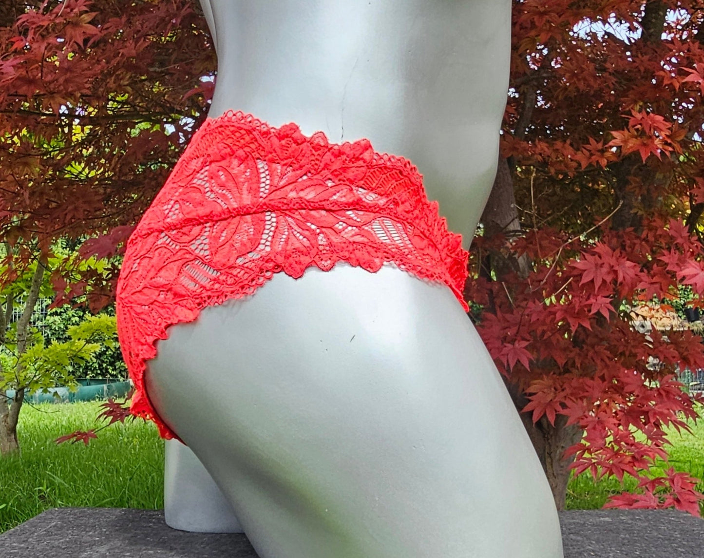Herren Spitzen Slip Hipster Panty Ferrari - rot feminin Crossdress - Secret - SEXSENSE