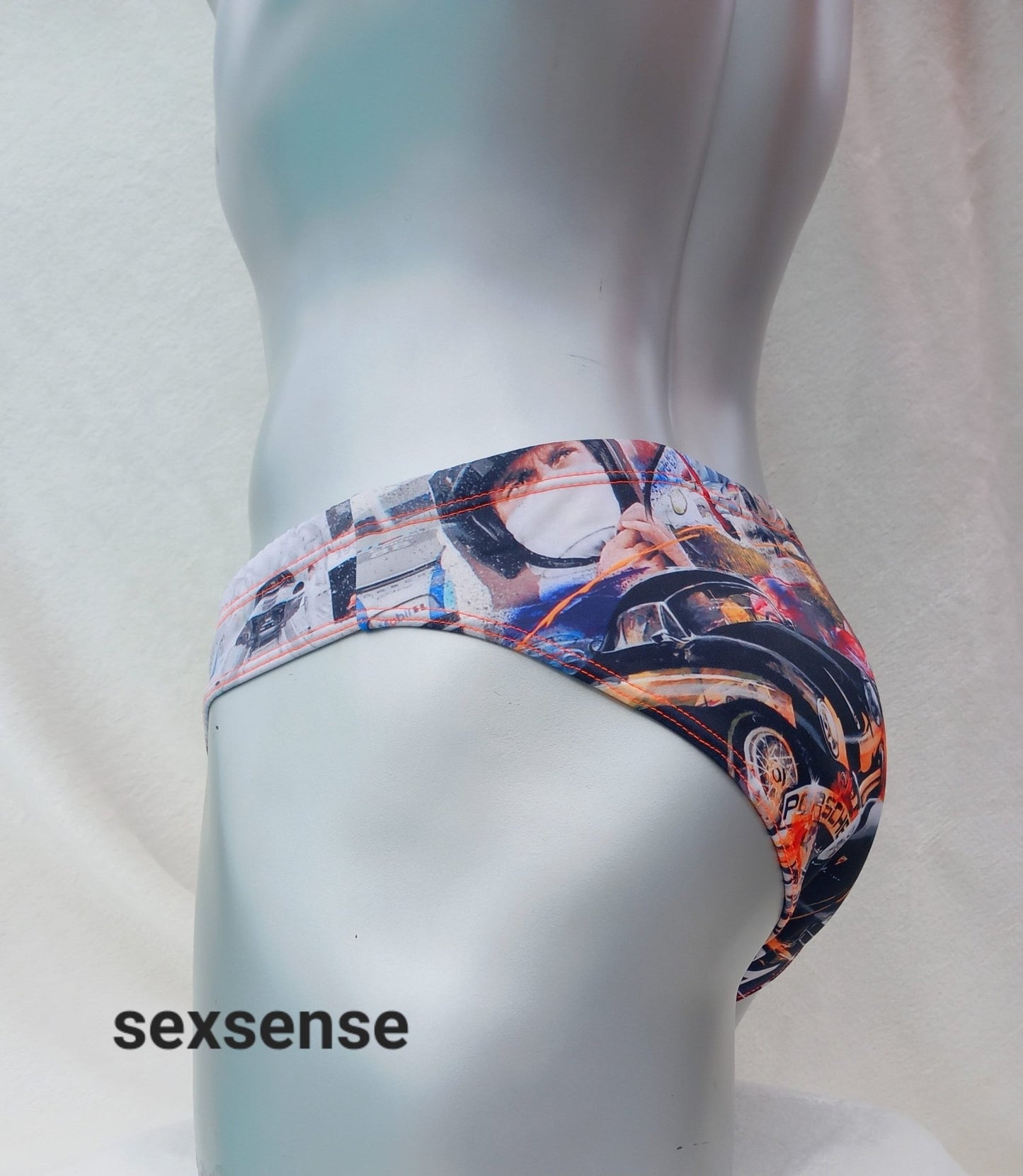 Badehose 911 Porsche Auto Car Sportwagen All over Druck Fan Artikel elastischer Scuba Jersey - SEXSENSE