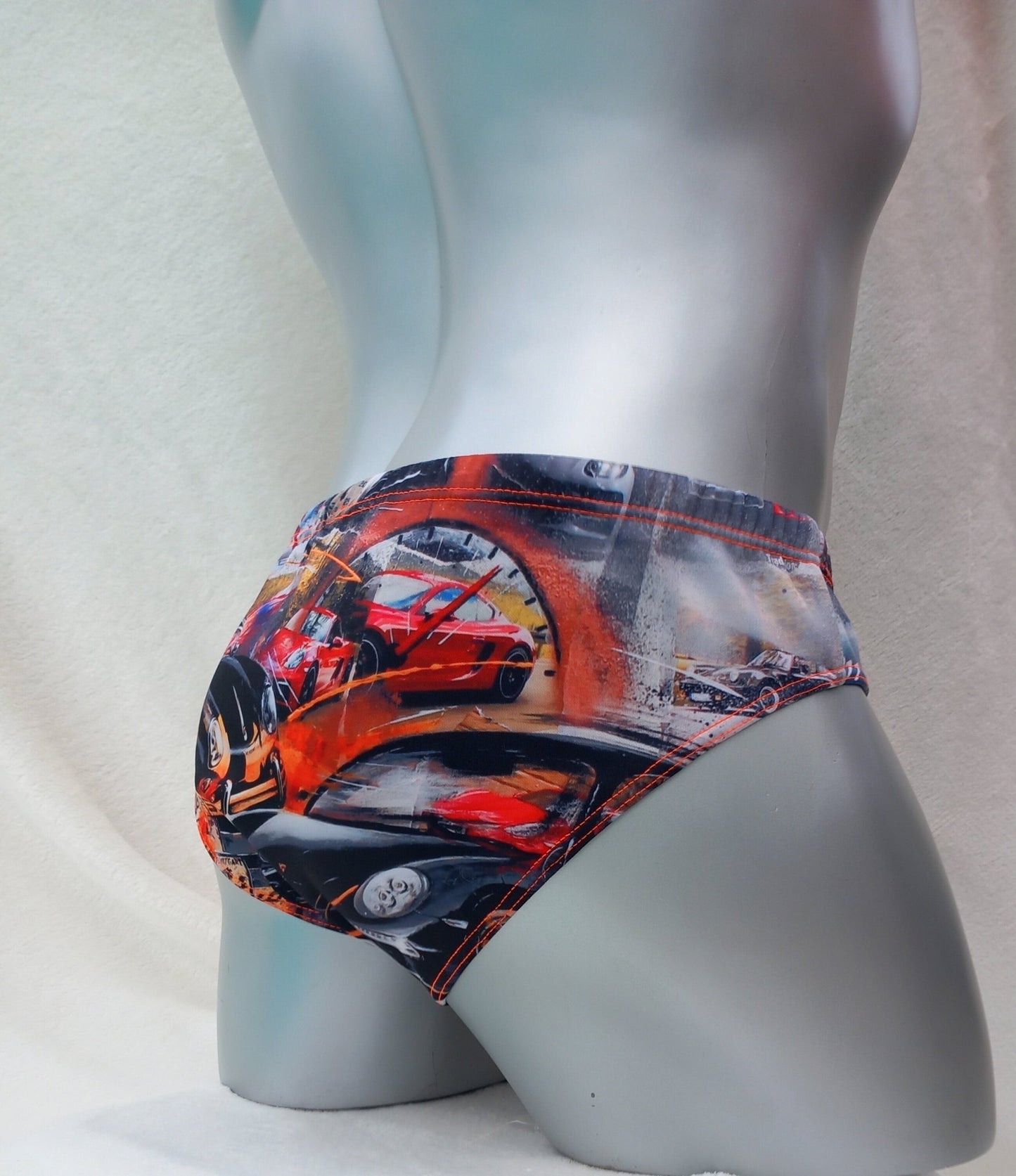 Badehose 911 Porsche Auto Car Sportwagen All over Druck Fan Artikel elastischer Scuba Jersey - SEXSENSE