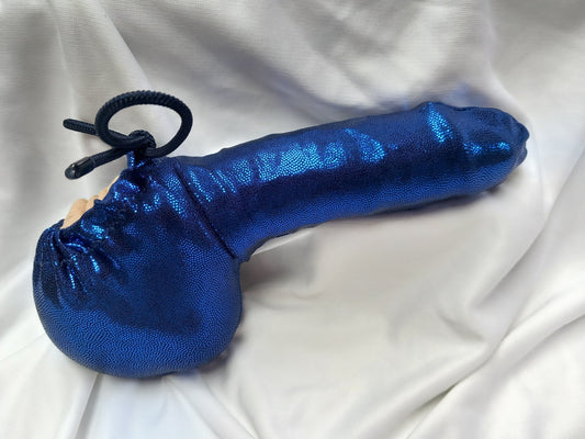 Penissocke Lümmeltüte Juwelensäckchen royalblau Metallic Willy - Pyjama Lollybag - SEXSENSE