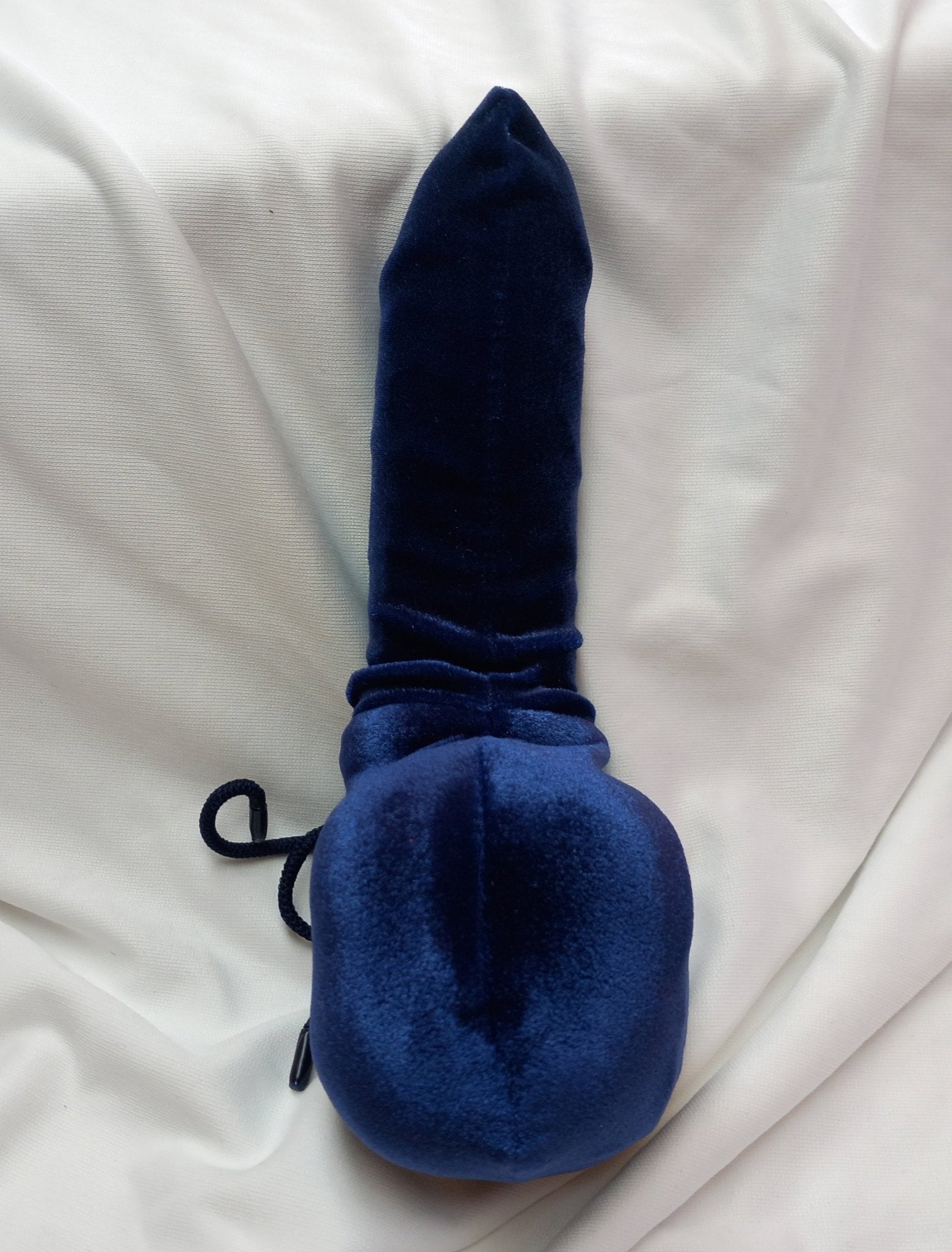 Penissocke Lümmeltüte Juwelensäckchen dunkelblauer Samt Eierwärmer Willypyjama - SEXSENSE