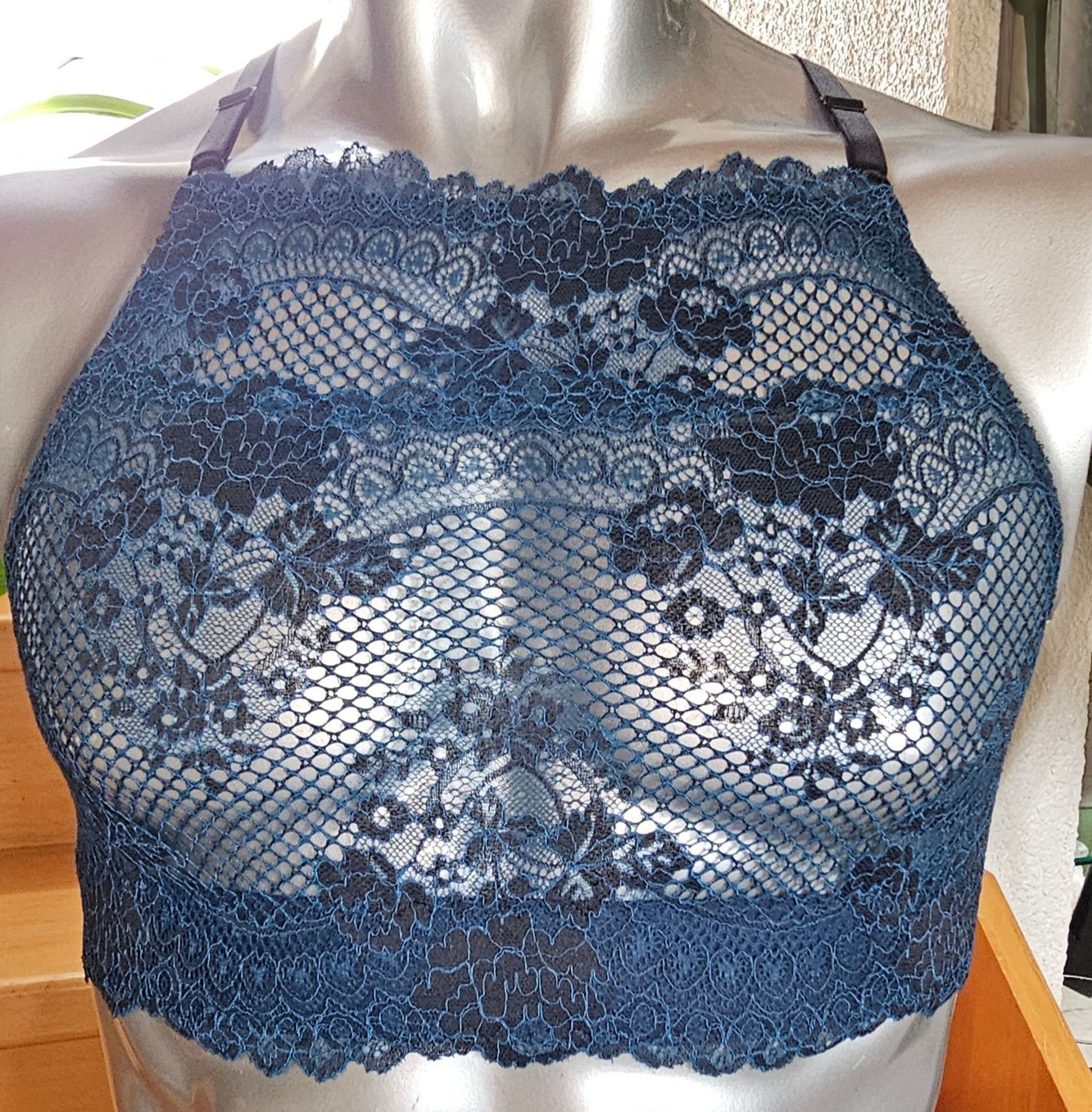 Herren Muscle - Shirt Bustier sportliche Unterwäsche elastische patrol farbene transparente Spitze - SEXSENSE