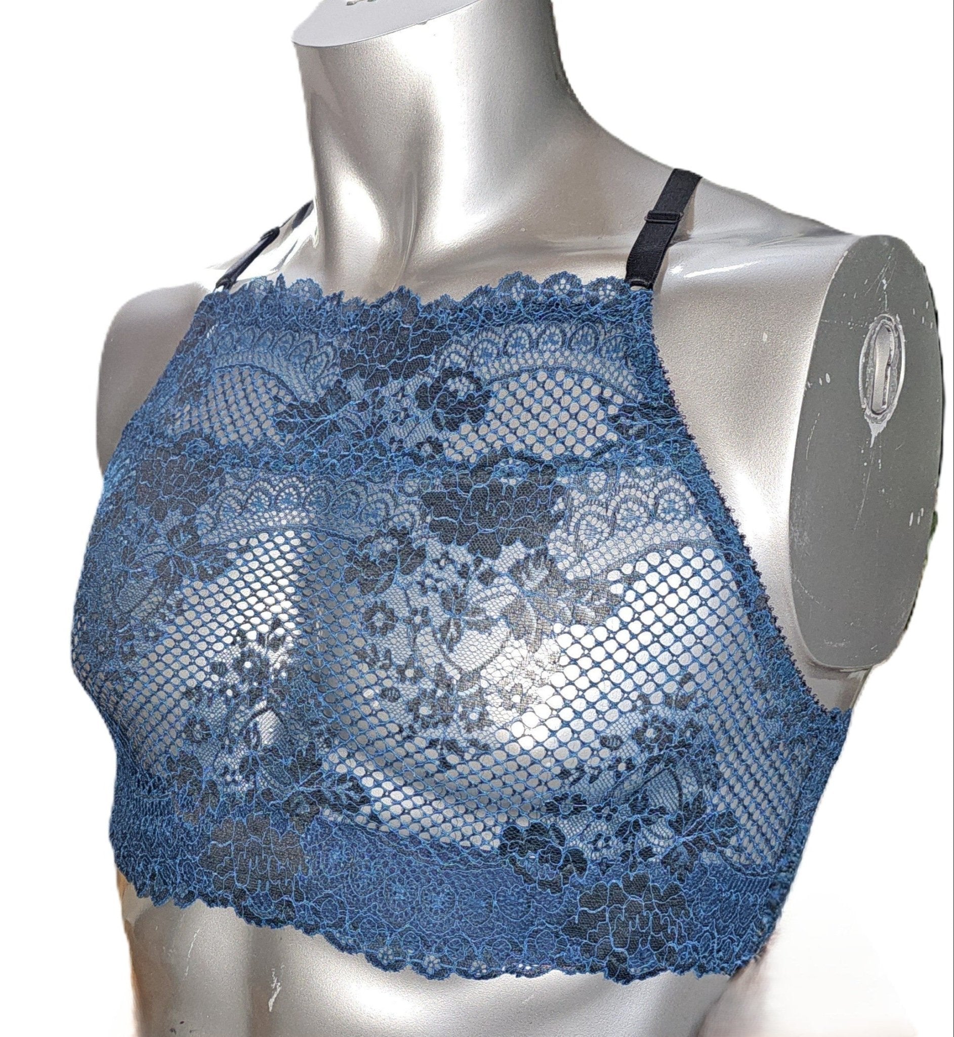 Herren Muscle - Shirt Bustier sportliche Unterwäsche elastische patrol farbene transparente Spitze - SEXSENSE