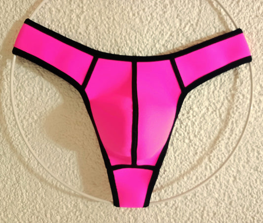 Badehose Neopren String Tanga neonpink Schwitzhose alle Farben, alle Größen