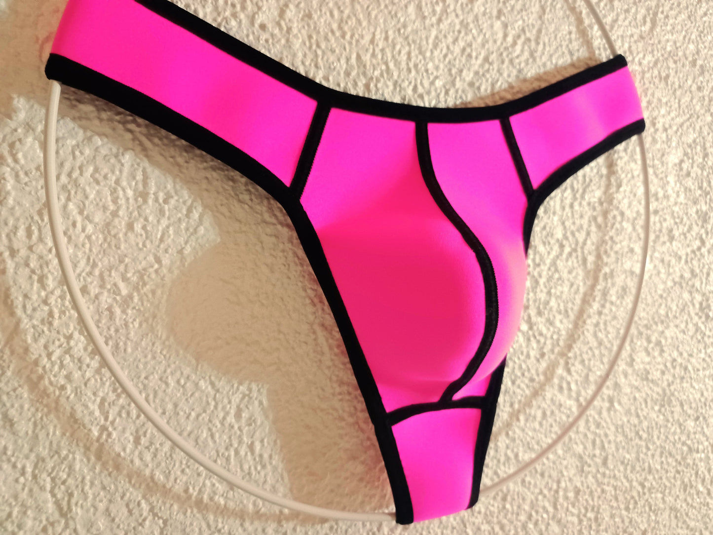 Badehose Neopren String Tanga neonpink Schwitzhose alle Farben, alle Größen