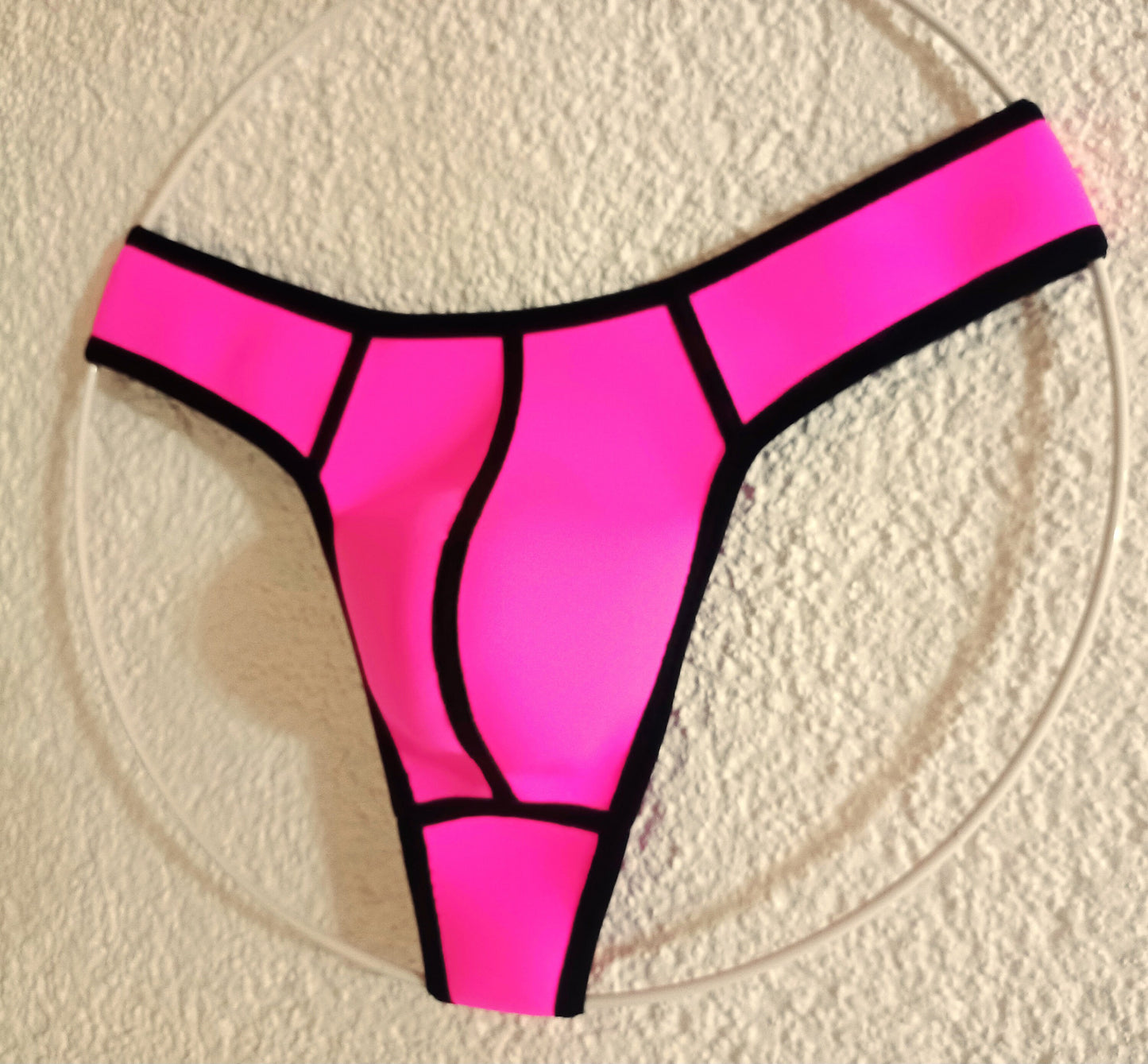 Badehose Neopren String Tanga neonpink Schwitzhose alle Farben, alle Größen